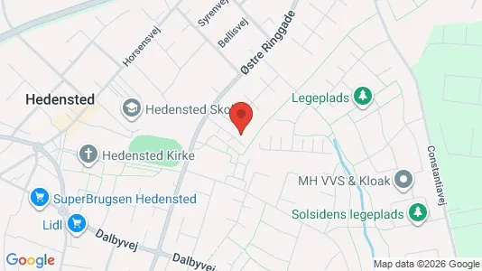 Andelsboliger til salg i Hedensted - Foto fra Google Street View