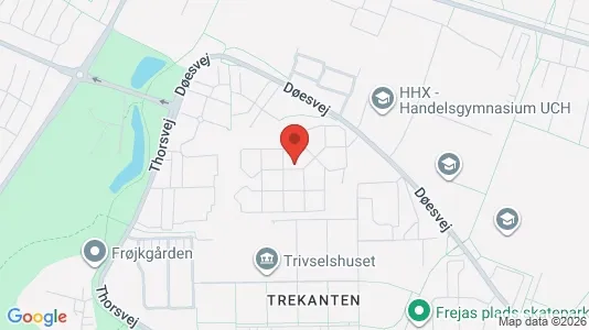 Andelsboliger til salg i Holstebro - kort over placeringen