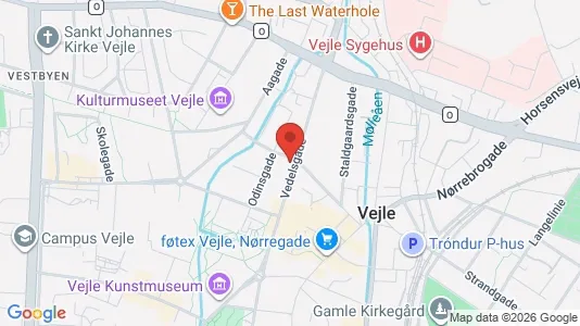 Andelsboliger til salg i Vejle Centrum - Foto fra Google Street View