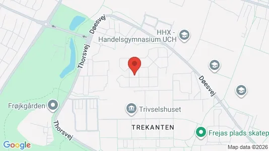 Andelsboliger til salg i Holstebro - kort over placeringen
