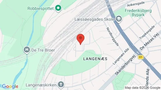 Andelsboliger til salg i Århus C - kort over placeringen