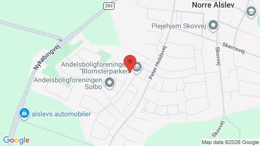 Andelsboliger til salg i Nørre Alslev - Foto fra Google Street View