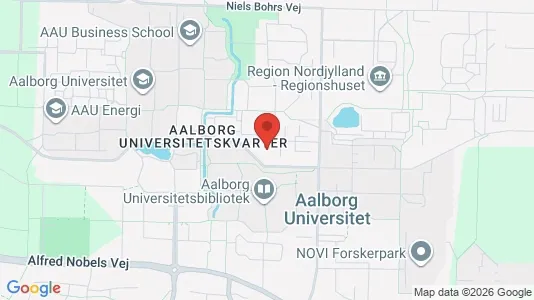 Andelsboliger til salg i Aalborg Øst - kort over placeringen