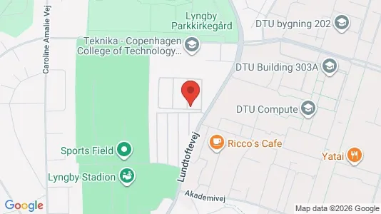 Andelsboliger til salg i Kongens Lyngby - kort over placeringen