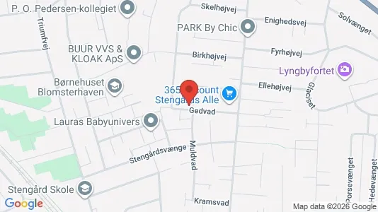 Andelsboliger til salg i Kongens Lyngby - kort over placeringen