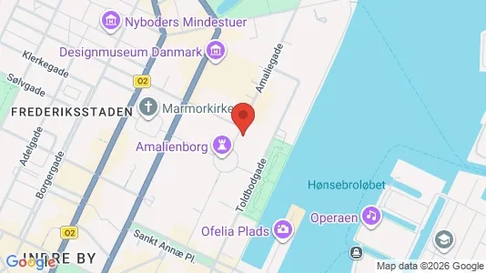 Andelsboliger til salg i København K - kort over placeringen