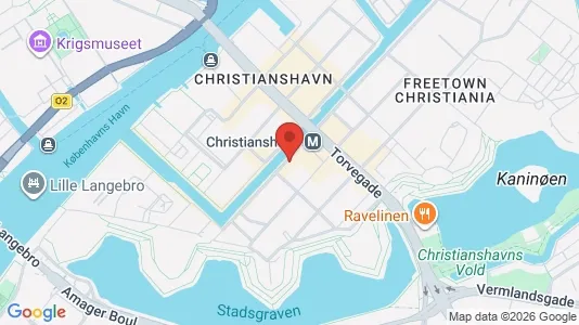 Andelsboliger til salg i København K - kort over placeringen