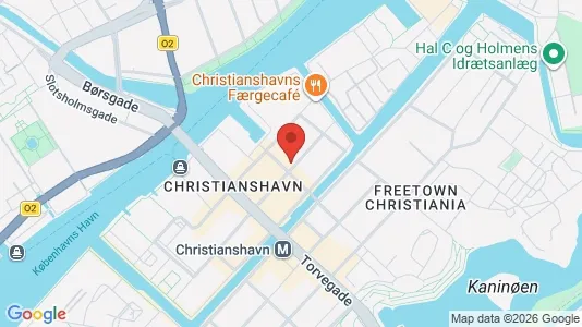 Andelsboliger til salg i København K - kort over placeringen