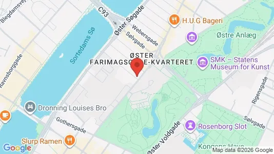 Andelsboliger til salg i København K - kort over placeringen