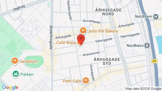 Andelsboliger til salg i Østerbro - kort over placeringen