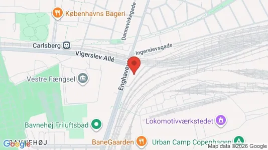 Andelsboliger til salg i København SV - kort over placeringen