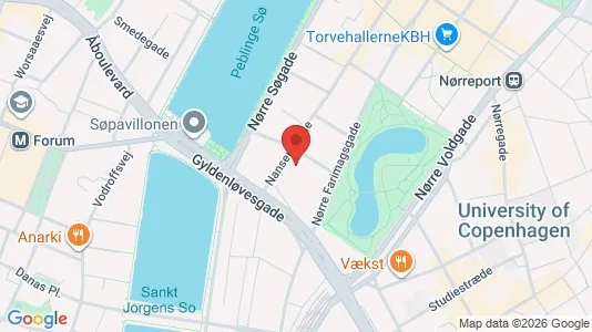 Andelsboliger til salg i København K - kort over placeringen