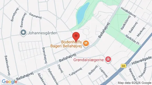 Andelsboliger til salg i Brønshøj - kort over placeringen