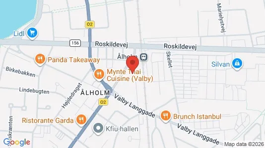 Andelsboliger til salg i Valby - kort over placeringen