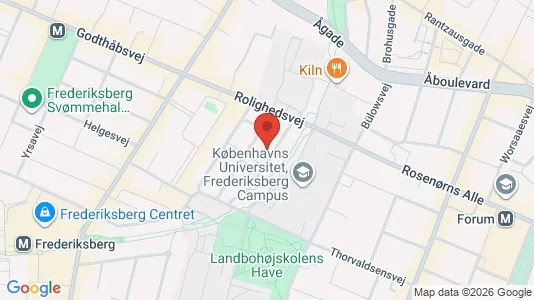Andelsboliger til salg i Frederiksberg C - kort over placeringen