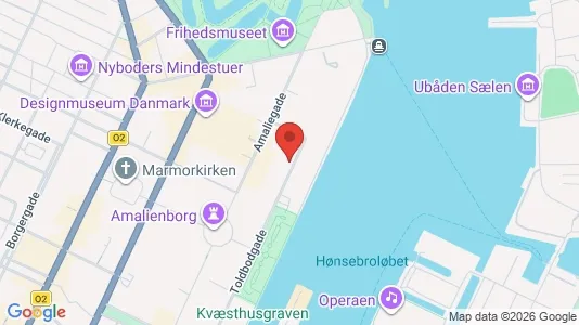 Andelsboliger til salg i København K - kort over placeringen