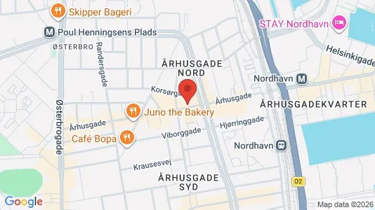 Andelsboliger til salg i Østerbro - kort over placeringen