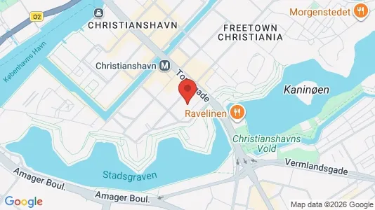 Andelsboliger til salg i København K - kort over placeringen