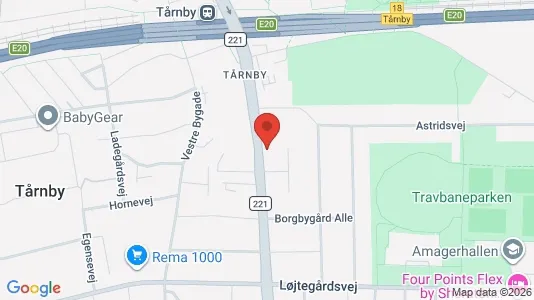 Andelsboliger til salg i Kastrup - kort over placeringen