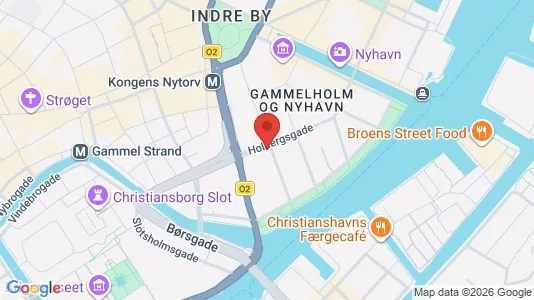 Andelsboliger til salg i København K - kort over placeringen
