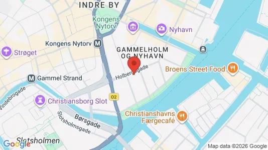 Andelsboliger til salg i København K - kort over placeringen