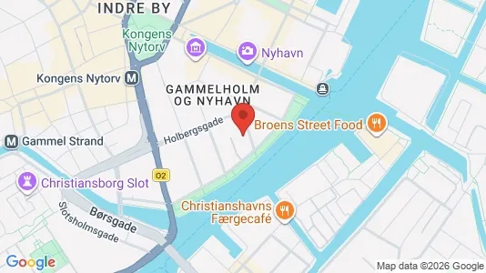 Andelsboliger til salg i København K - kort over placeringen