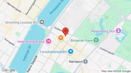 Andelsboliger til salg i København K - kort over placeringen
