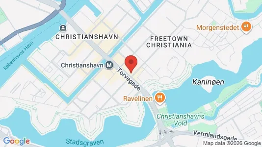 Andelsboliger til salg i København K - kort over placeringen