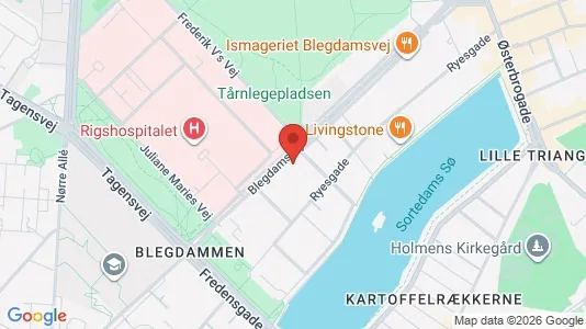 Andelsboliger til salg i Østerbro - kort over placeringen