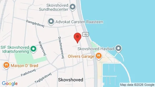 Andelsboliger til salg i Klampenborg - kort over placeringen
